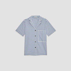 The Poplin Shirt | Mazarine Blue / Bone