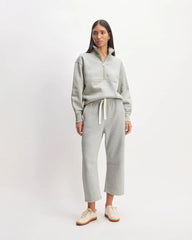 The ReTrack Barrel Sweatpant | Heathered Grey
