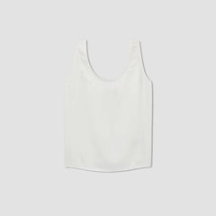 The Scoop Tank in Washable Silk | Off-White