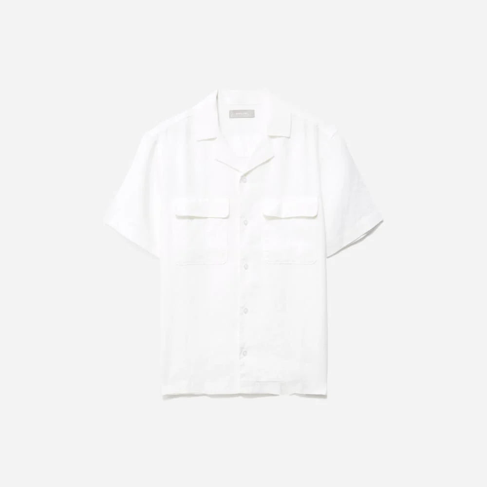 The Resort Shirt in Linen | White