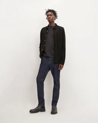 The Long-Sleeve Pique Shirt | Black