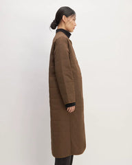 The ReNew Quilted Long Liner | Cocoa