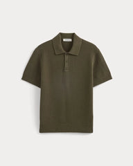 Seed Stitch Polo | Beech