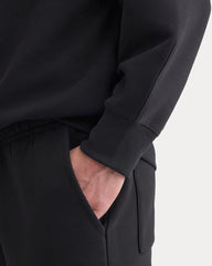 Luxe Fleece Crew Pullover | Black