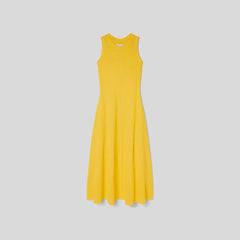 The  Organic Cotton Waffle Tank Dress | High Visibility Yellow