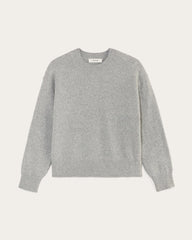 The Cocoon Crew in Plush Cotton | Heathered Grey