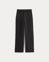 Ponte Wide-Leg Trouser | Black