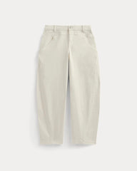 Double-Stitch Barrel Pant | Bone