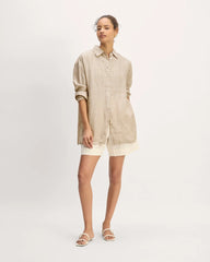 The Boyfriend Shirt in Linen | Cornstalk Chambray