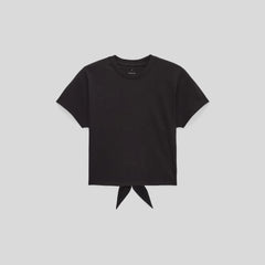 The Organic Cotton Tie Back Tee | Black