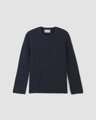 The Organic Cotton Slim Crew Sweater | Navy
