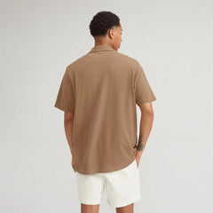 The Pique Short-Sleeve Shirt | Toasted Coconut
