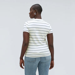 The Organic Cotton Crew Tee |  Navy / White