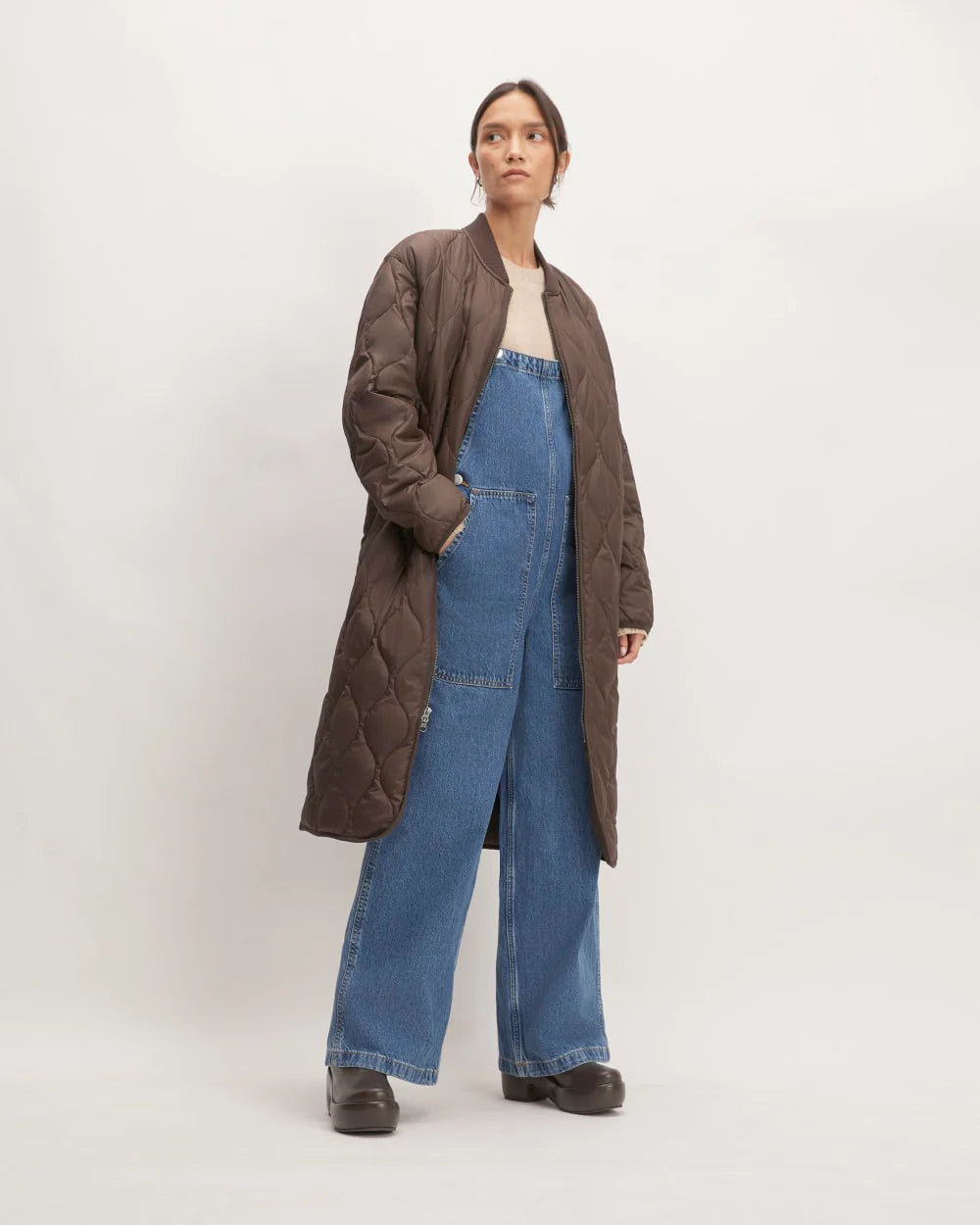 The ReNew Long Liner | Earth Brown