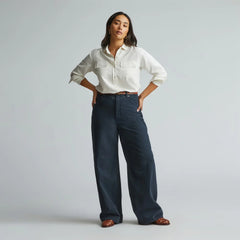 The Washable Silk Relaxed Shirt  | Bone
