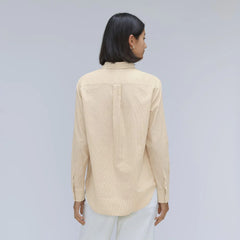 The Must-Have Shirt in Silky Cotton | Golden Palm / White