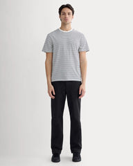 The Essential Organic Crew | Bone / Black