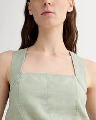 The Crossback Tank in Linen | Seagrass