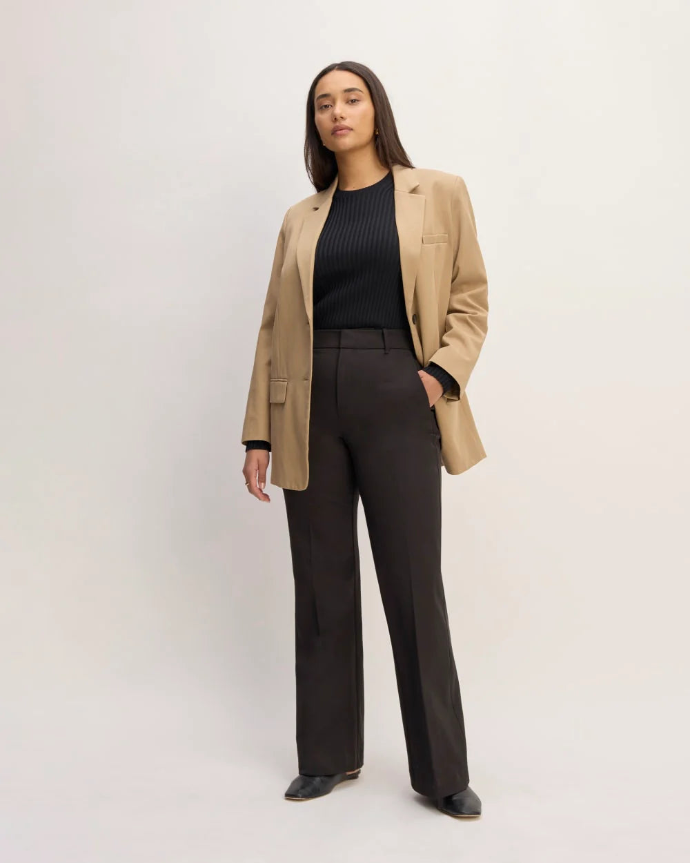The Bi-Stretch Flare Pant | Black