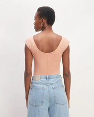 The Supima® Form Cap-Sleeve Tee | Blush Pink