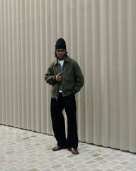 The Cashmere Ribbed Beanie | Black