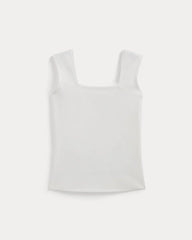 The Form Square-Neck Tank | White
