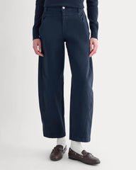 Double-Stitch Barrel Pant | Navy