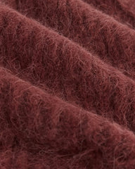 Plush Alpaca Beanie | Merlot