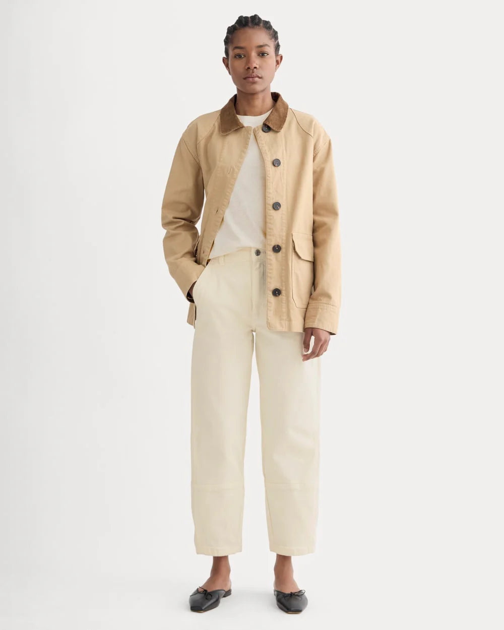 The Utility Barrel Pant | Bone | Tall