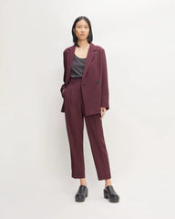 The Japanese GoWeave Way-High® Tapered Pant | Burgundy