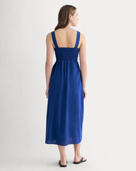 The Gauze Smock Dress | Mazarine Blue