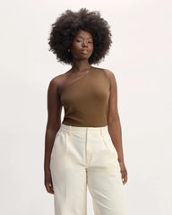 The Form One-Shoulder Tank | Cocoa