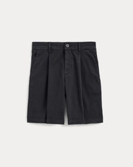 The Pleated Chino Short | Black