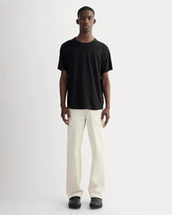 The Cotton Linen Tee | Black