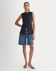 Loose Jean Short | Dark Wash