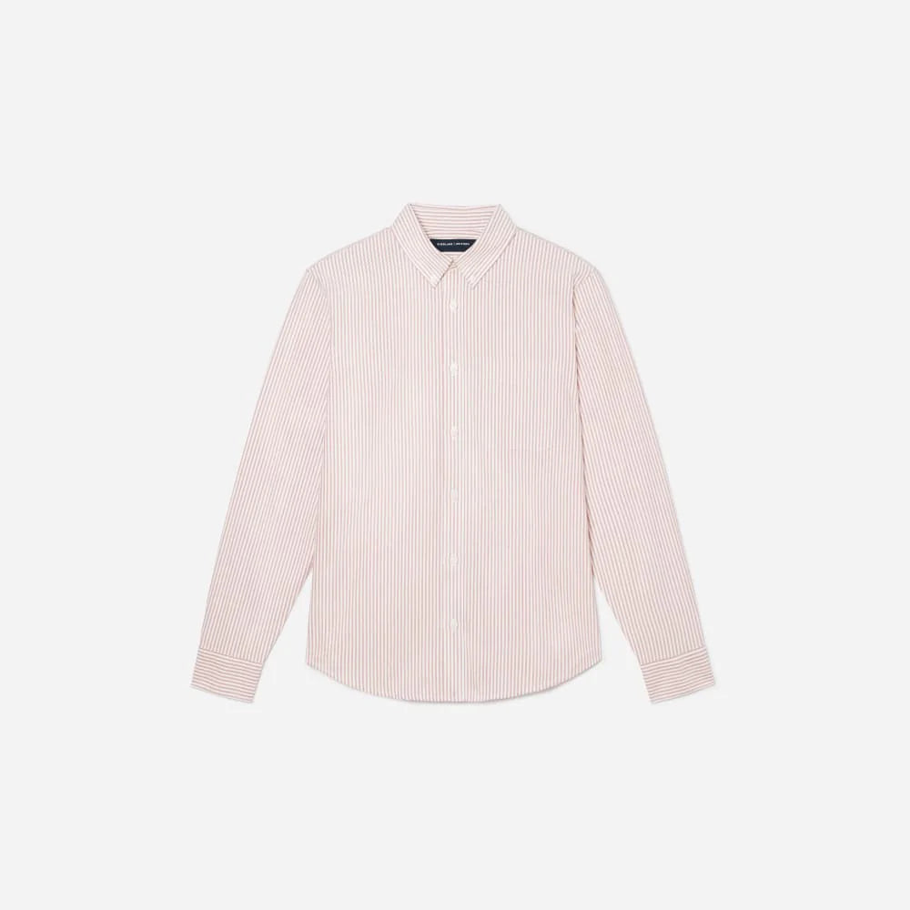 The Standard Fit Japanese Oxford Shirt | Uniform | Red / White | Standard