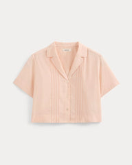 Cotton Gauze Resort Shirt | Pale Peach