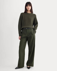 The Cocoon Crew in Wool Cashmere | Heather Beech