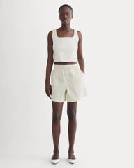 The Seersucker Pull-On Short | Bone