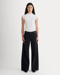 The Form Funnel-Neck Bodysuit | White