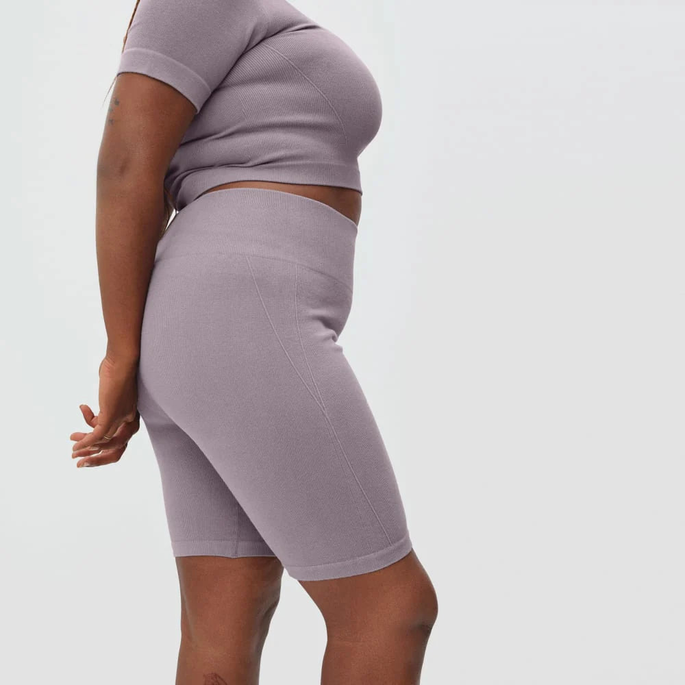 The Seamless Bike Short | Dusty Lavender