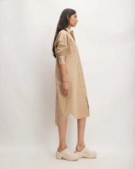 The Midi Cotton Shirt Dress | Cornstalk