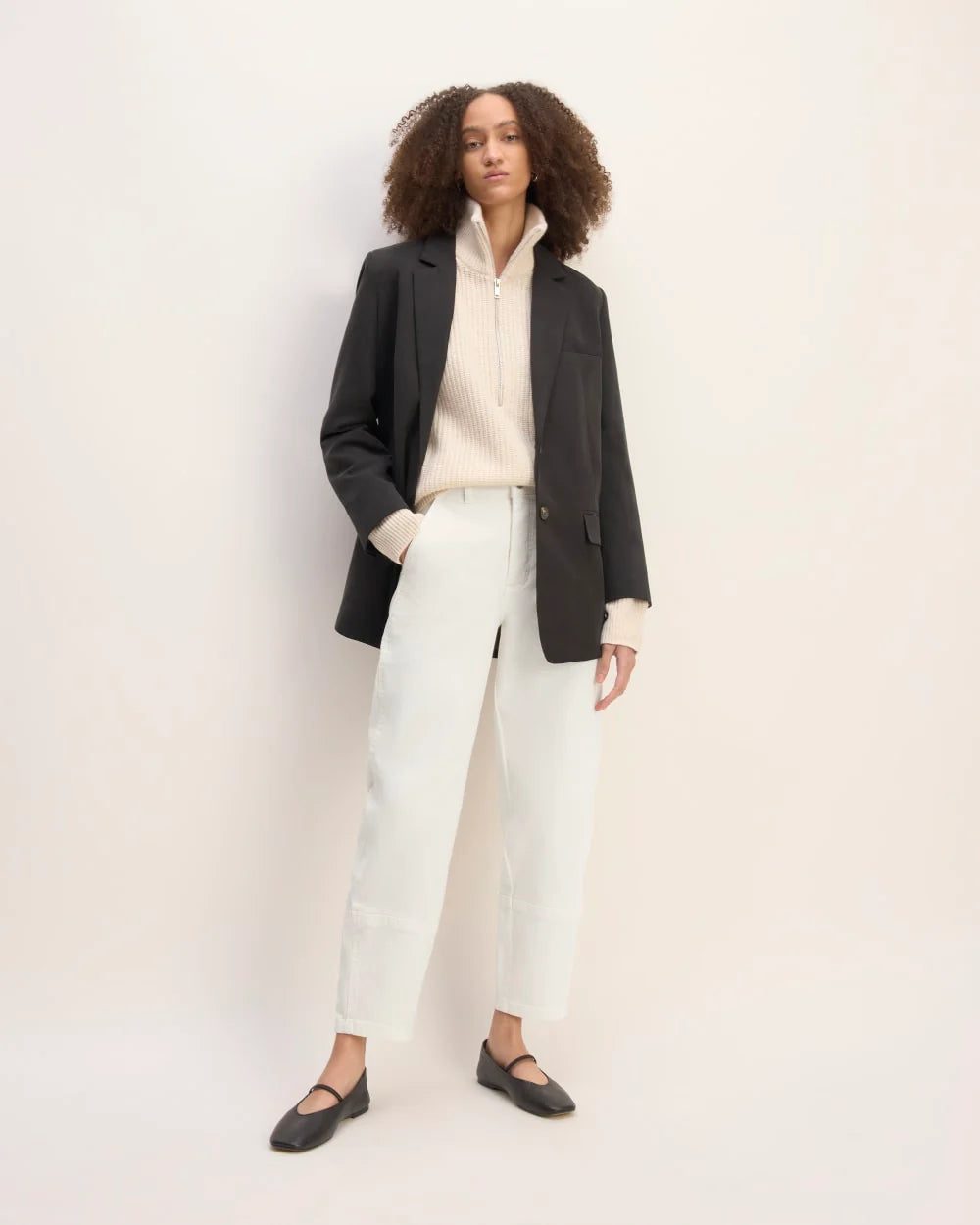 The Utility Barrel Pant | Bone | Regular