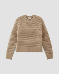 The Cloud Oversized Textured Crew | Tiger's Eye