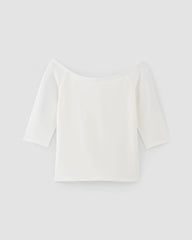 The Form Off-Shoulder Top | White