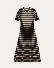 The Ribbed Sweater Dress | Taupe / Canvas / Black