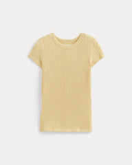 The Cozy Rib Tee | Banana Crepe