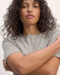 The Shimmy Tee | Heathered Grey