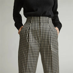 The Draper Tapered Pant in Buttersmooth | Khaki / Black