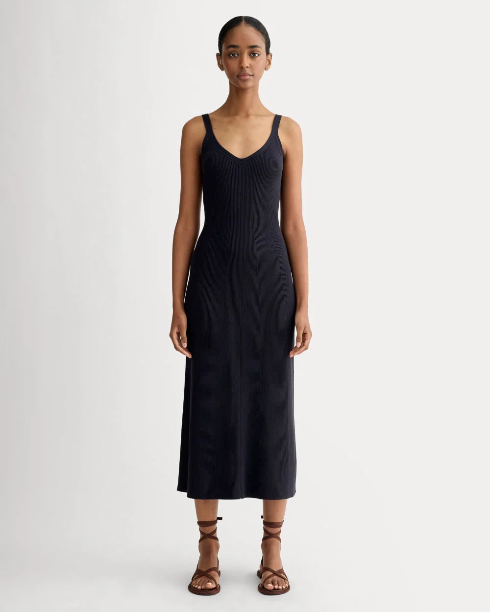 The Fine Knit Cami Dress | Navy